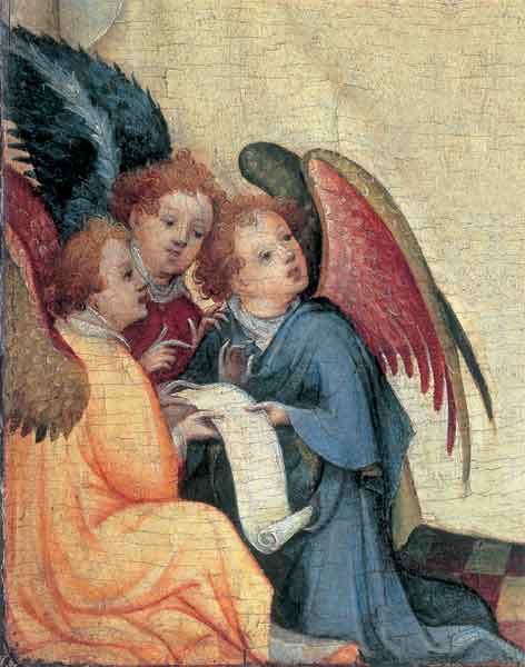 Kunst-Postkarte - Drei Engel