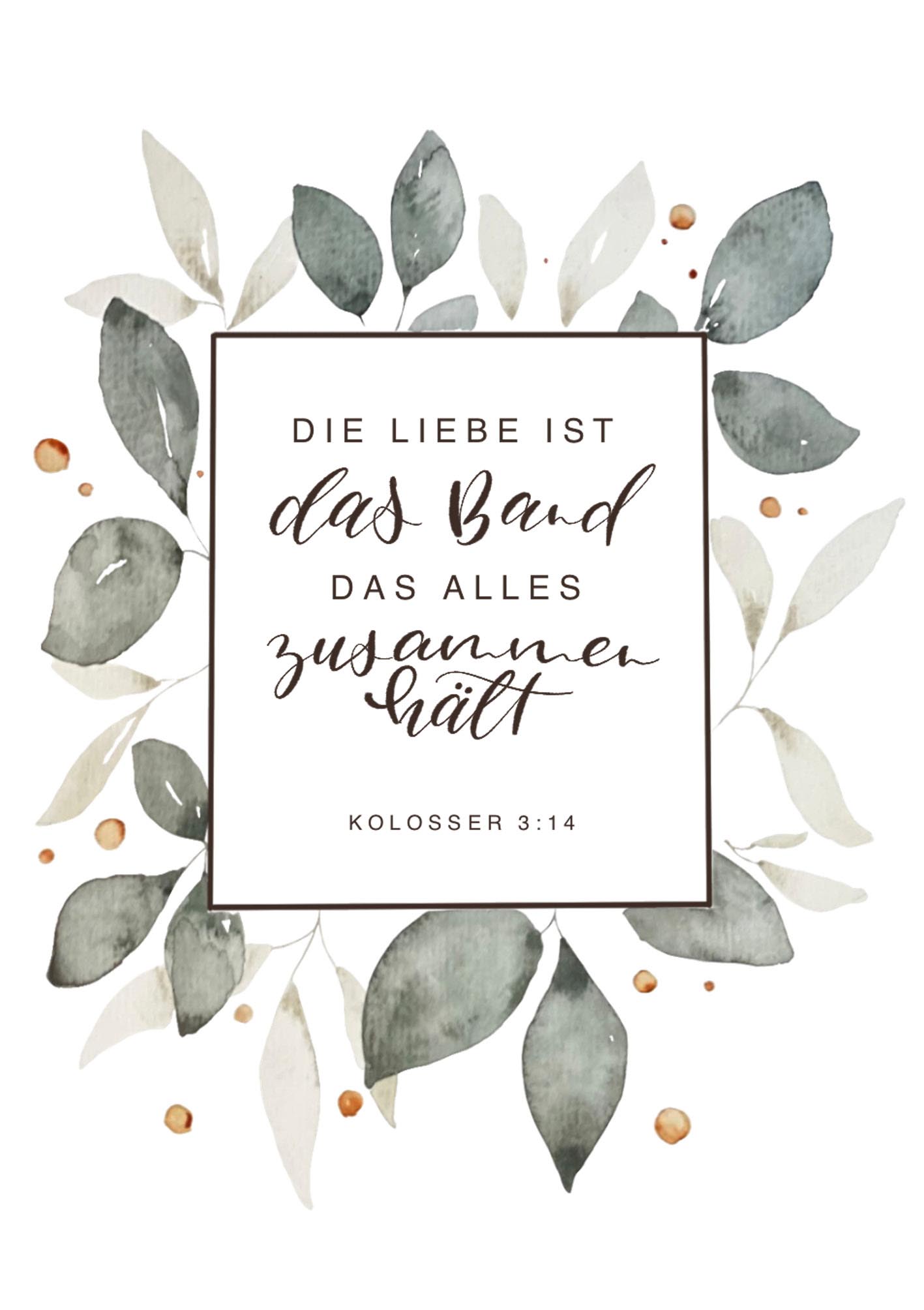 Klappkarte - Liebe ist das Band