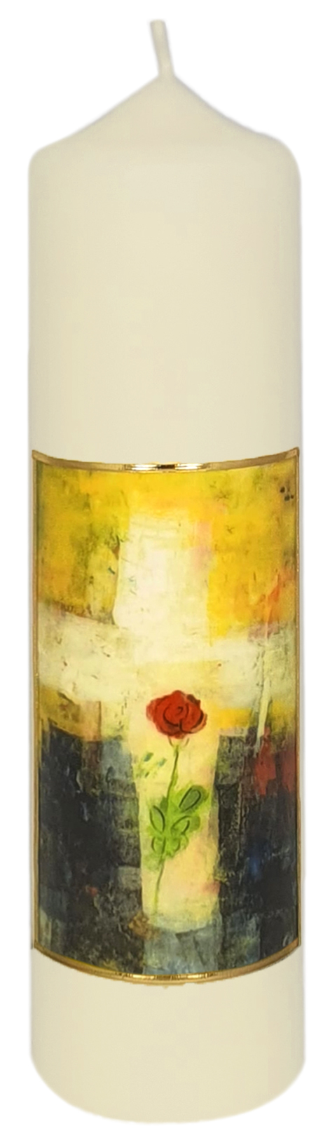 Tisch-/Altarkerze - Rose für die Ewigkeit
