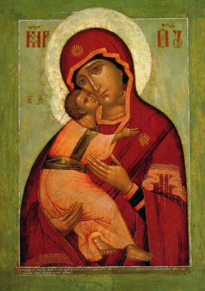Klappkarte - Die Wladimir Madonna der Demut