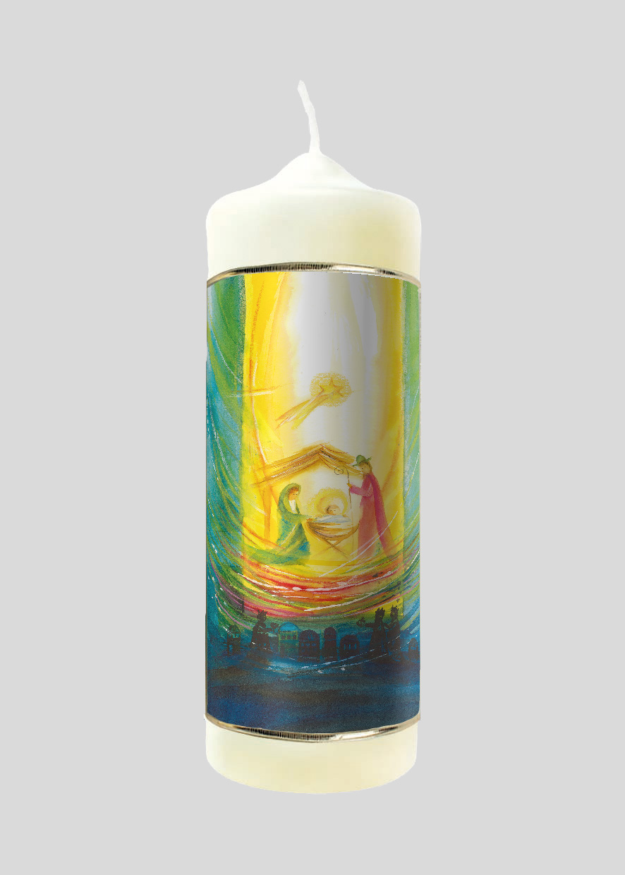 Kerze - An der Krippe nie allein