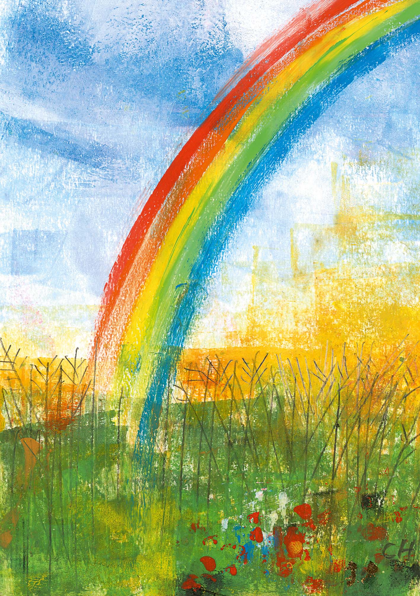 Klappkarte - Lebensbogen