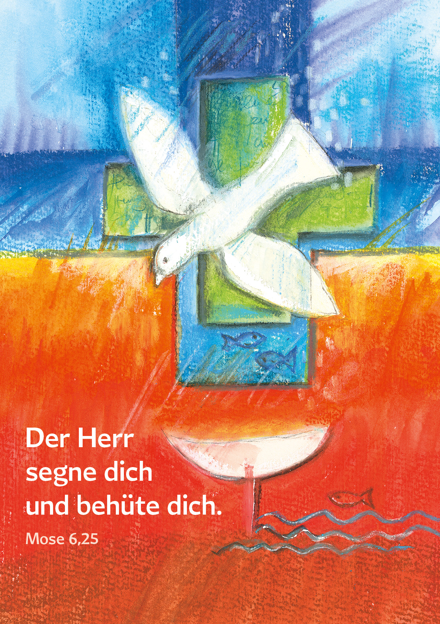 Klappkarte - Über meinem Leben Segen