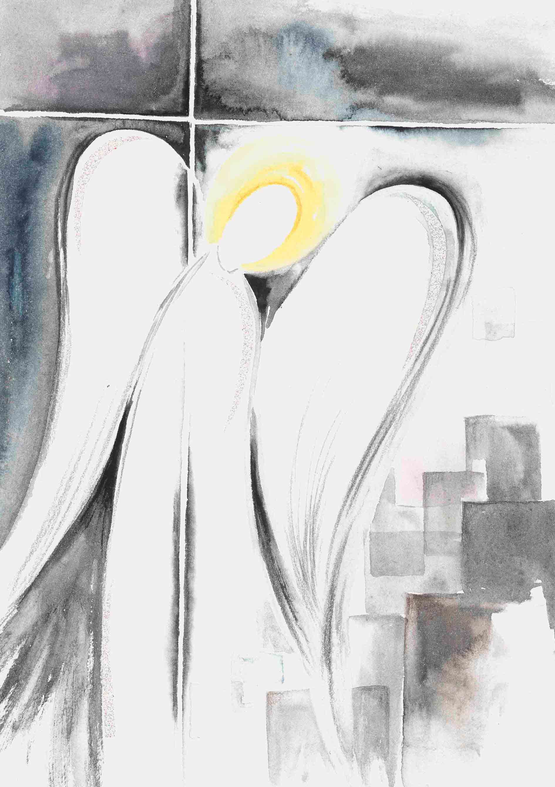 Kunst-Klappkarte - Ins Leben geleitet