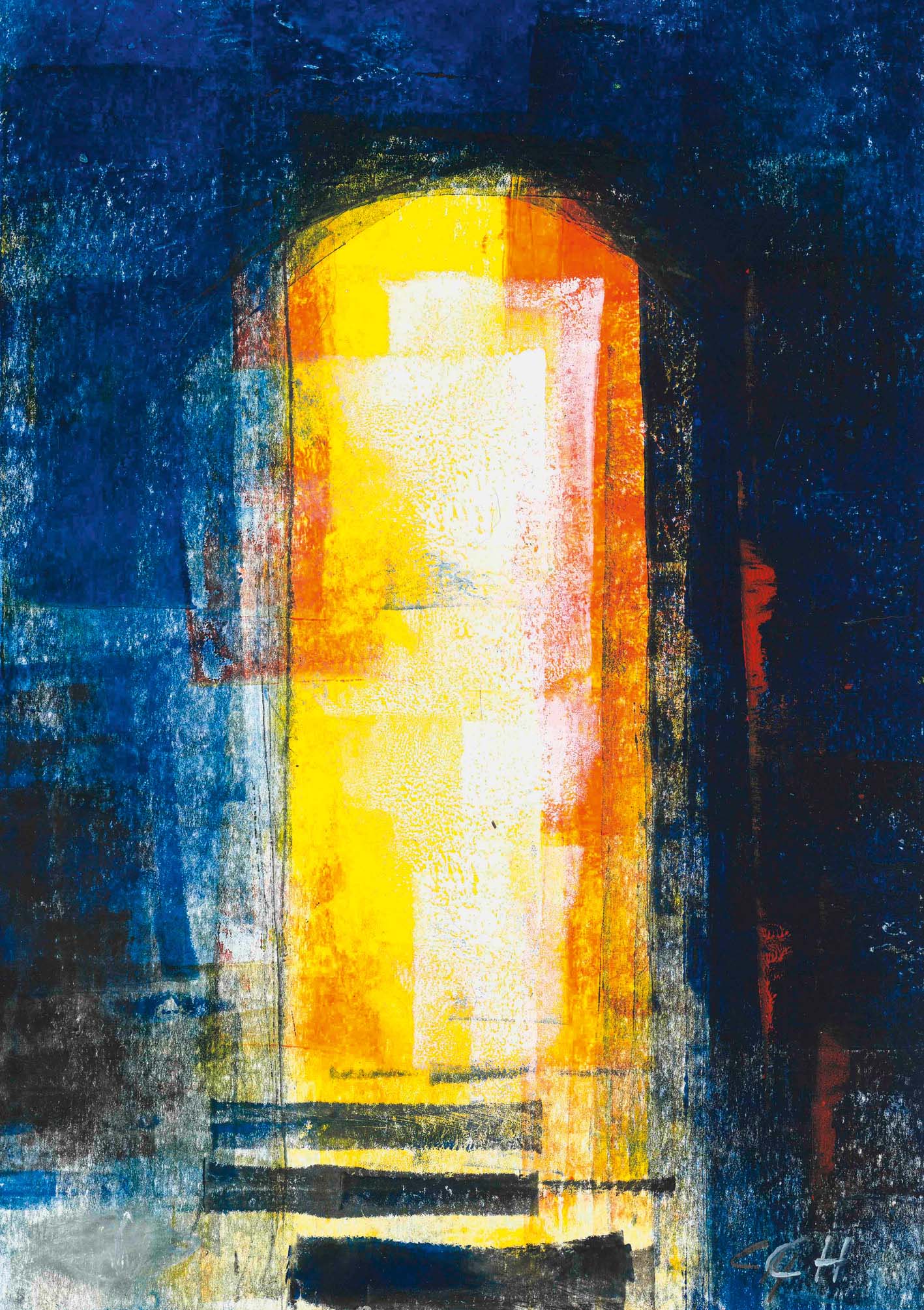 Kunst-Klappkarte - Tür zum Leben