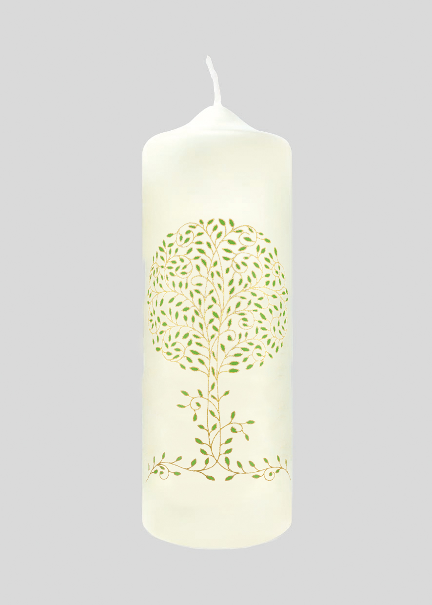 Kerze - Ein Baum gibt Leben