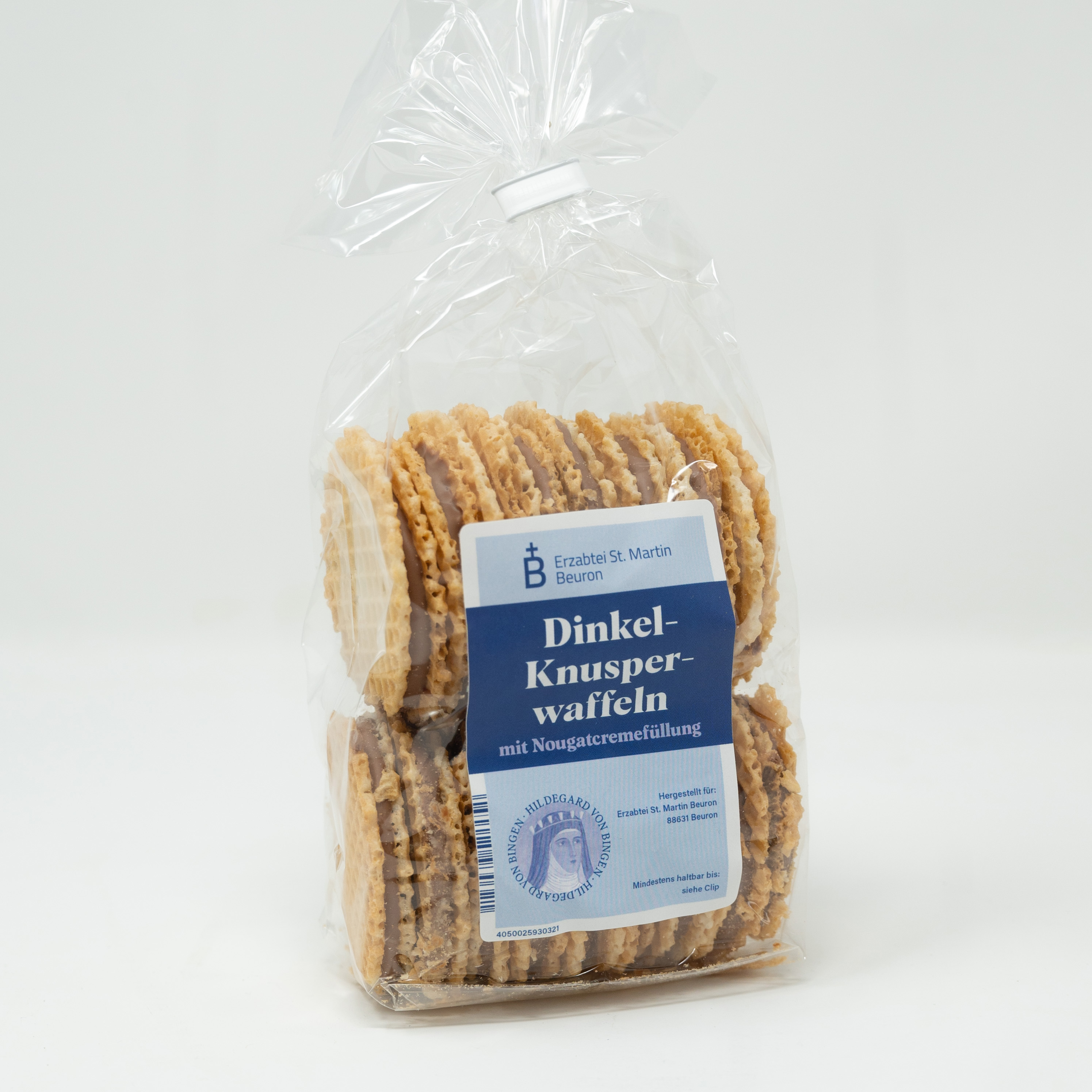 Dinkel-Knusperwaffeln "Nougatcremefüllung"