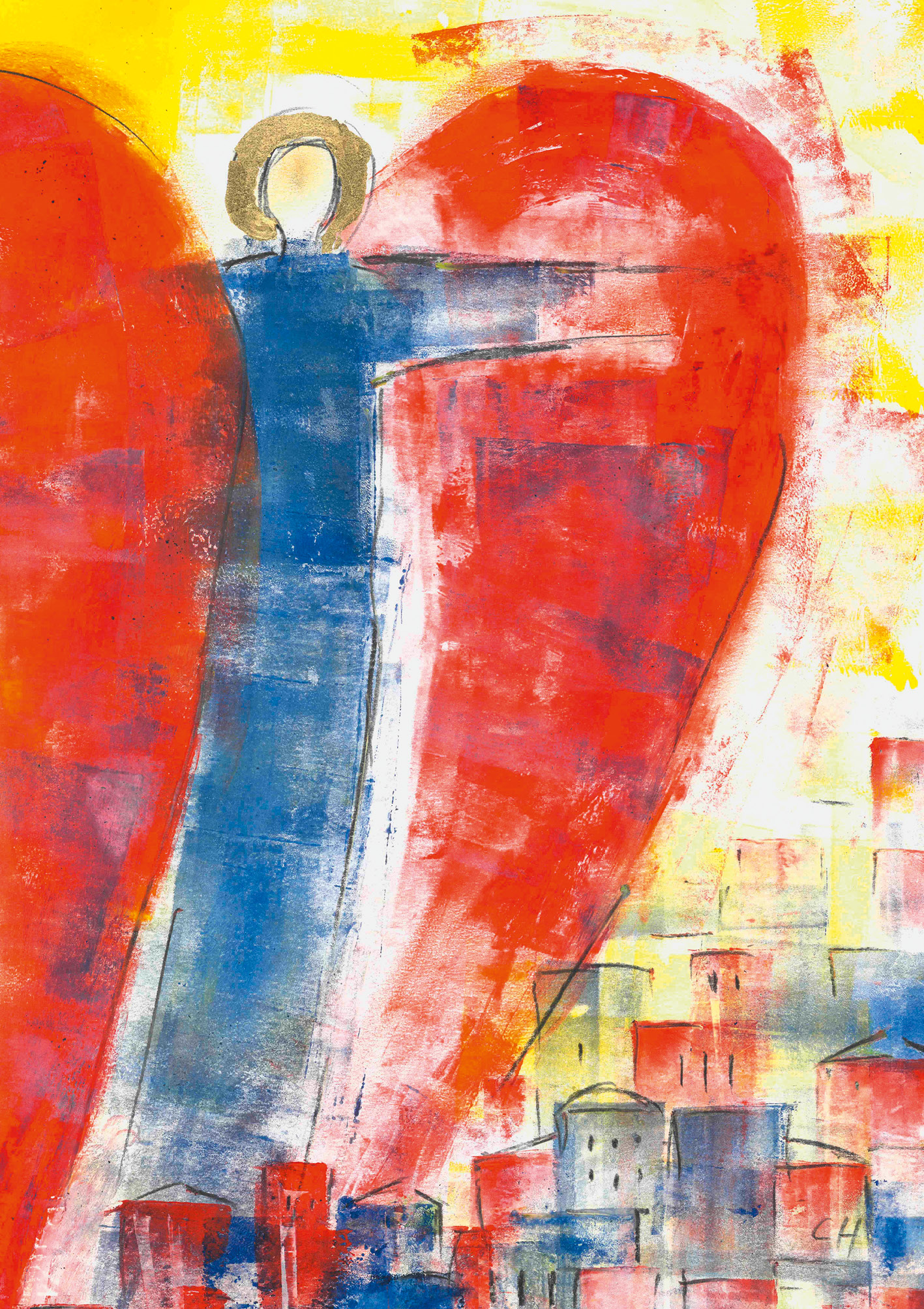 Kunst-Klappkarte - Ein Engel für die Welt